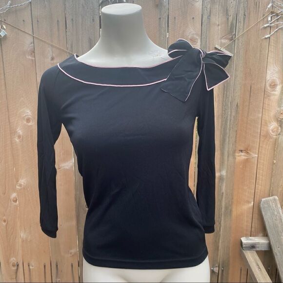 Marc Jacobs Bateau neckline black top - Picture 6 of 12